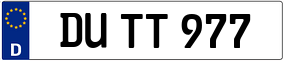 Trailer License Plate